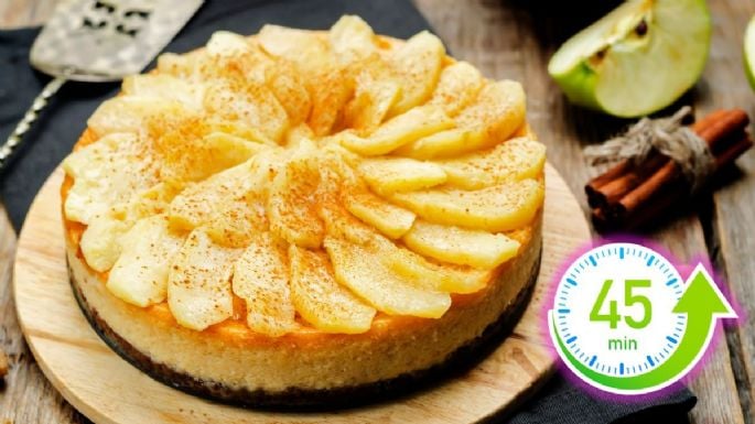 Cheesecake de manzana, aprende a hacer esta exquisita receta con solo 8 ingredientes que tienes en casa