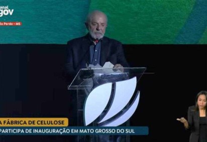 Lula inaugura fábrica de produção de celulose, em Ribas do Rio Pardo